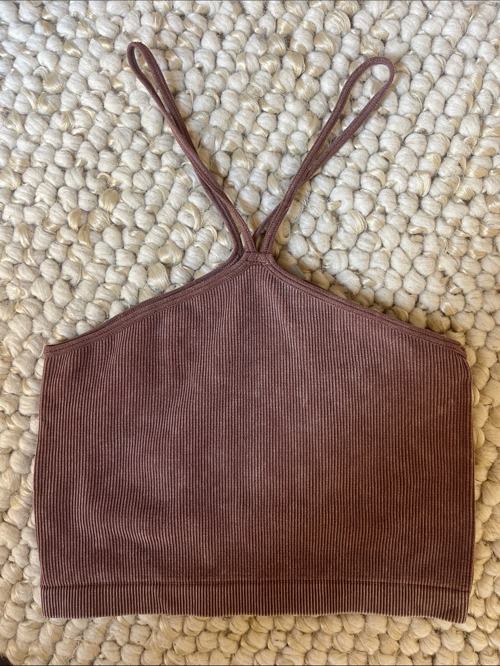 Tan crop tank